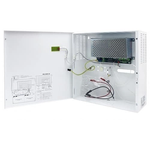 PSV 2435-12 Alarmtech PSV 2435-12 Bloc d`alimentation 3,5A avec fonction ViP, 24V 12AH, boîtier métallique Montage en saillie, indicateur LED
